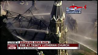 Woman Baptized at Church Reacts to Fire
