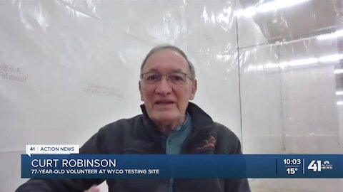 77-year-old Wyandotte County native volunteers at COVID-19 testing site every day since April