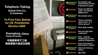 BREAKING: CCP Whistleblower 1.5 Million Fake 2020 Ballots Printed in China - Full Report!