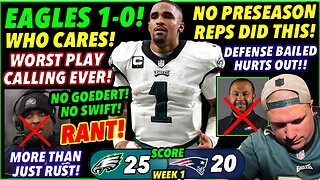 UNACCEPTABLE! EAGLES NEED TO CHANGE THIS OR LONG SEASON AHEAD! ITS NOT THE TIME TO PANIC! HERES WHY!