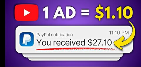 Earn _1.10 PER AD Watched - Make Money Online