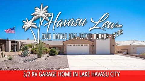 Lake Havasu RV Garage Home 4280 Arizona Blvd MLS 1023217