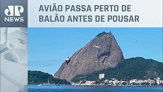 Balão fica em rota de voo do Aeroporto Santos Dumont no Rio de Janeiro