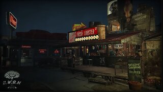 Lobster Lounge Rainfall: 10-Hour Fallout 4 ASMR with Diner Vibes and Smooth Jazz