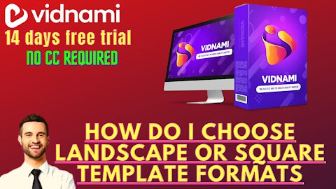 How Do I Choose Landscape Or Square Template Formats| vidnami tutorial