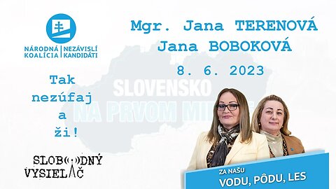 Tak nezúfaj a ži! | 8. 6. 2023 Mgr. Jana Terenová a Jana Boboková v rádiu Slobodný Vysielač.