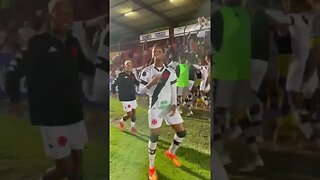 Jogadores do Sub-20 do Vasco em festa após a vitória na estreia da Copinha