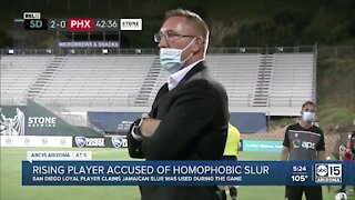 Phoenix Rising coach responds after player accused of using slur