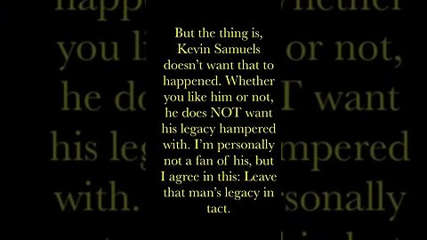 Death of Kevin Samuels Psychic Reading Short