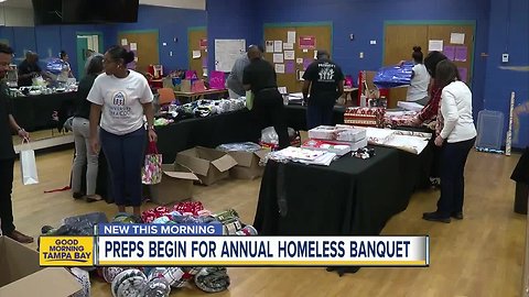 Preparations begin for annual 'I Believe in Miracles' banquet for the homeless in Tampa