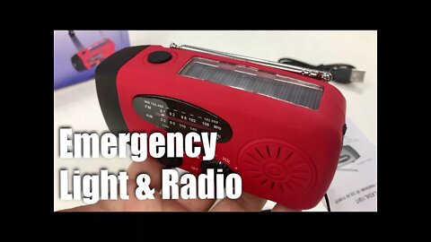 Hand Crank Dynamo Solar Emergency NOAA Weather Radio Review