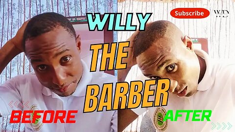 Africans are incredible! _ Willy gives himself a nice haircut.