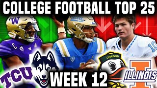 College Football Top 25 + Heisman Watch List | Week 12 | Pac 12 Not Looking Good