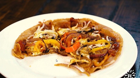 Veggie Tortilla Pizza