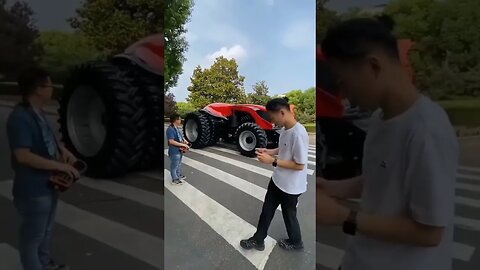 Modern tractor 🚜 remote control 🛂🎛️ #viral #subscribe