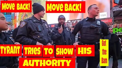 🔴Move Back! Move Back! Tyrant Tries To Show His Authority.🔵 1st Amendment Audit Fail🔴
