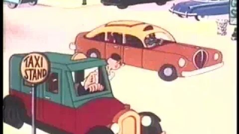 popeye taxi turvey (1954) #cartoon