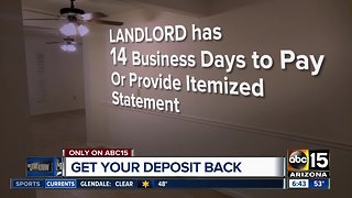 How to get your rental deposit back