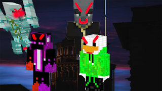 Crazycraft and chicken Boy vs. The Evoker!