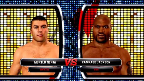 UFC Undisputed 3 Gameplay Rampage Jackson vs Murilo Ninja (Pride)