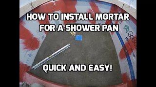 How to Install Mortar for a Shower Pan Quick and Easy