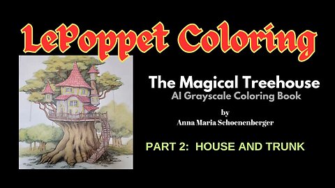 Magical Treehouse - AI Grayscale Coloring - Part 2