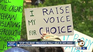 Pro-choice rally held in San Diego