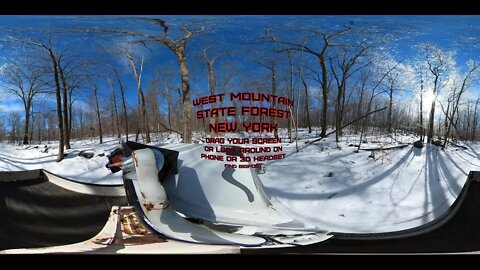 Mini-Truck (SE07 E01) VR 4K 360 Video of West Mountain State Forest, New York. Insta360 One X2