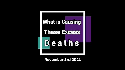 What is Causing These Excess Deaths? - 3rd November 2021