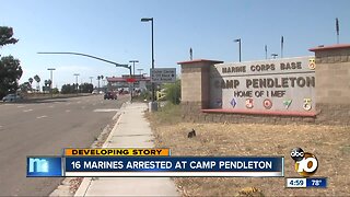 Mass arrests at Camp Pendleton