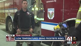 Paramedics: Bundle up and cover exposed skin to prevent frostbite