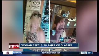 Woman steals 26 pairs of glasses from Martinsville eyecare shop