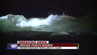 Driver rescued from Lake St. Clair in Grosse Pointe Shores
