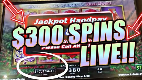 🎰 Guaranteed First Spin Slot Jackpot 🎰 High Limit Las Vegas Live Play w/ $300 Spins!