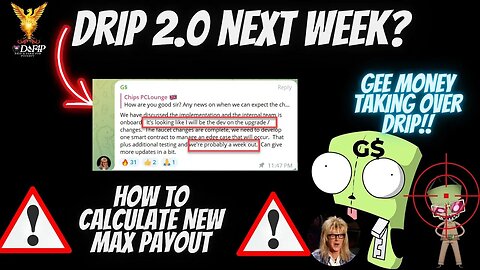 Drip Network G Money taking over Drip 2.0 new Max Payout explained