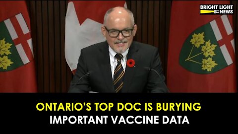 ONTARIO'S TOP DOC BURYING IMPORTANT VACCINE DATA