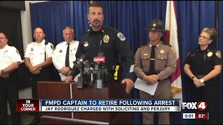 Police captain retires following arrest