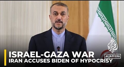 Israel-Gaza war: Iran accuses Biden of hypocrisy, denies directing Hamas