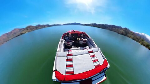 Eliminator Boat on Whiskeytown Lake, California - Insta360 X3