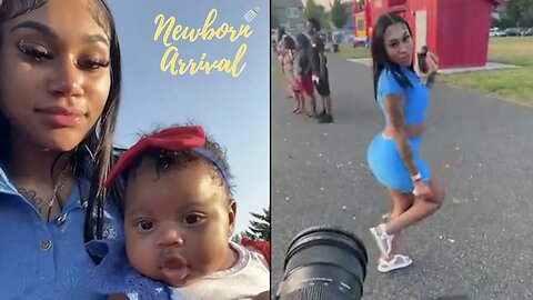 Dejounte Murray & Jania Meshell's 2 Month Old Daughter Icelynn Is Ready For Fireworks! 🎇