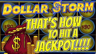 ⚡ Dollar Storm Strikes Again for Jackpot!! Emperor’s Treasure Bonus Round Win on Max Bet!