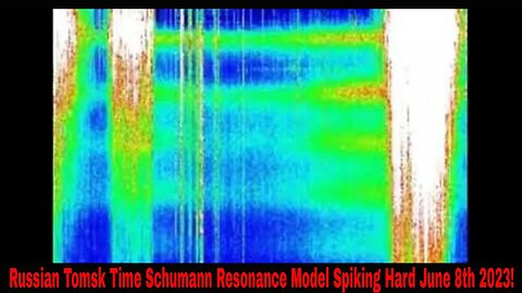Russian Tomsk Time Schumann Resonance Model Spiking Hard June 8th 2023!