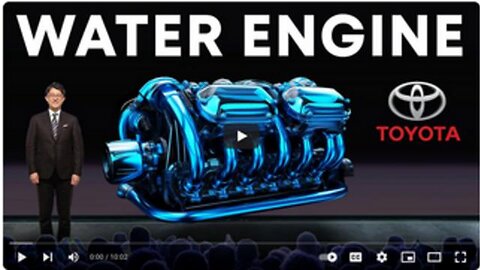 TOYOTA WATER POWERED ENGINE: Outperforms Hydrogen And Electric Vehicles (EV's) "Water As Fuel!"