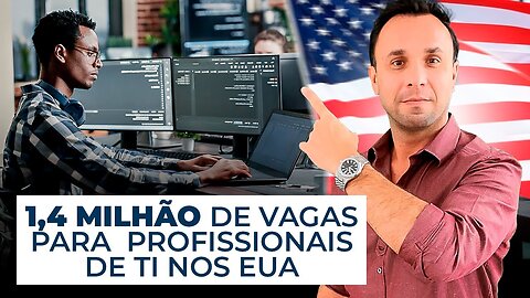 Existem 1,4 milhão de vagas para profissionais de TI nos Estados Unidos