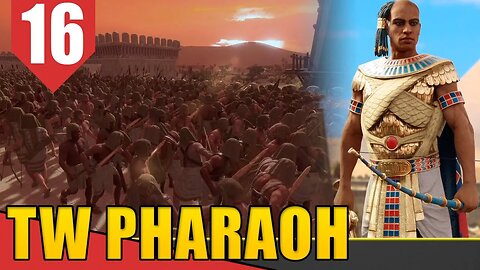 Batalha de CERCO na Tempestade de Areia - Total War Pharaoh Ramses #16 [Gameplay PT-BR]