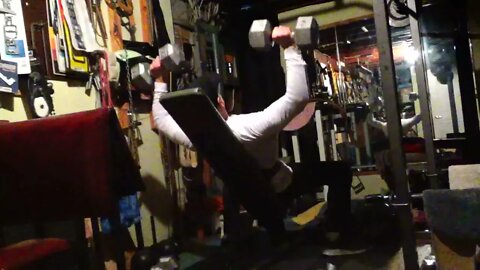 Incline DB Bench Press/Press Behind Neck Workout!