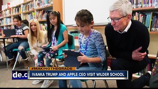 Ivanka Trump, Apple CEO Tim Cook visit Wilder schools