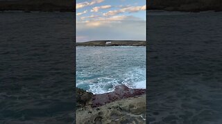 Kukuihoolua Island at sunset. #shorts at Laie point state wayside park, Mokualai, Hawaii.