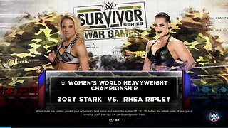 WWE Survivor Series WarGames 2023 Rhea Ripley vs Zoey Stark for the Women's World Championship