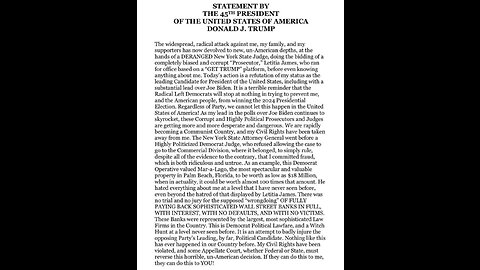 Judicial Watch - NEW: NY Dems Railroad Trump in Court!